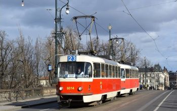 New nostalgic-tourist tram line 23 in Prague since 25th March 2017