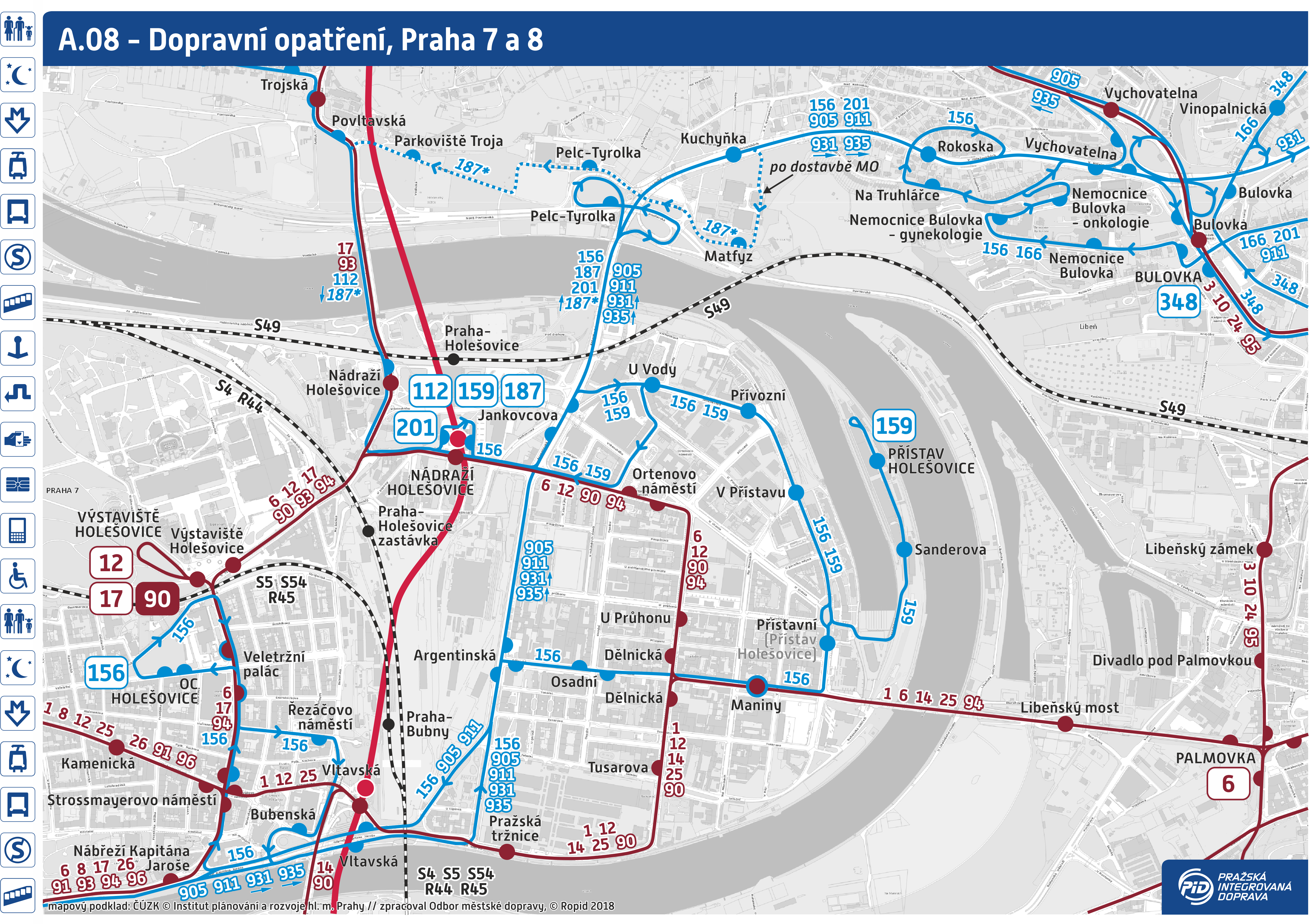 mapa metra praha 2019 Rozvoj linek PID v Praze 2019 2029 | Pražská integrovaná doprava mapa metra praha 2019