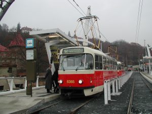 První slavnostní tramvajový vlak na Barrandov. Foto: Roman Vanka.