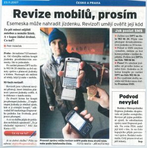 Novinkou, která si rychle získala velkou oblibu u Pražanů, byla SMS jízdenka.