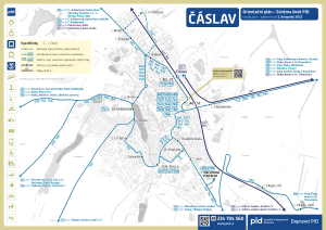 Čáslav – linky PID (mapa)