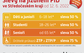 Změna Tarifu PID ve Středočeském kraji od 12. 6. 2022