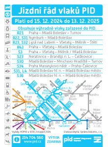 Kartičkový jízdní řád 2025 (světle modrý, 070)