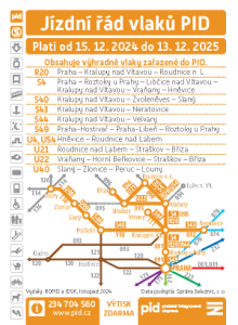 Kartičkový jízdní řád 2025 (žlutooranžový, 091)