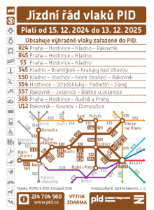 Kartičkový jízdní řád 2025 (hnědý, 120)