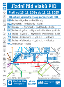 Kartičkový jízdní řád 2025 (tmavě modrý, 231)