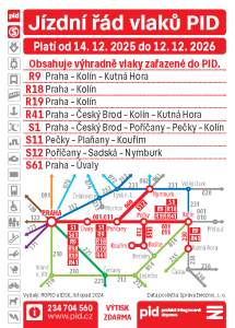Kartičkový jízdní řád 2026 (červený, 011)