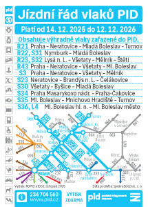 Kartičkový jízdní řád 2026 (světle modrý, 070)