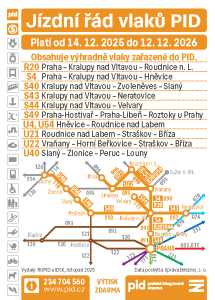 Kartičkový jízdní řád 2026 (žlutooranžový, 091)