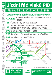 Kartičkový jízdní řád 2026 (tmavě zelený, 221)