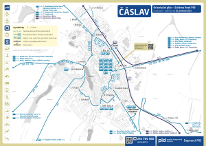 Čáslav – linky PID (mapa)