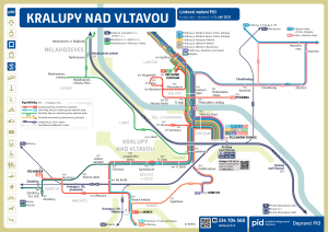 Kralupy nad Vltavou – linky PID (schéma)