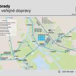 Poděbrady – linky PID (mapa)