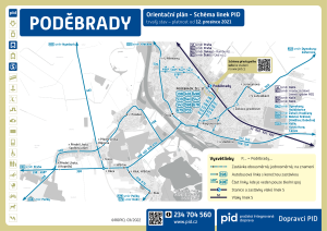 Poděbrady – linky PID (mapa)