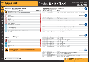 Na Knížecí (PID + ostatní doprava)