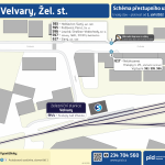 Velvary, Žel. st.